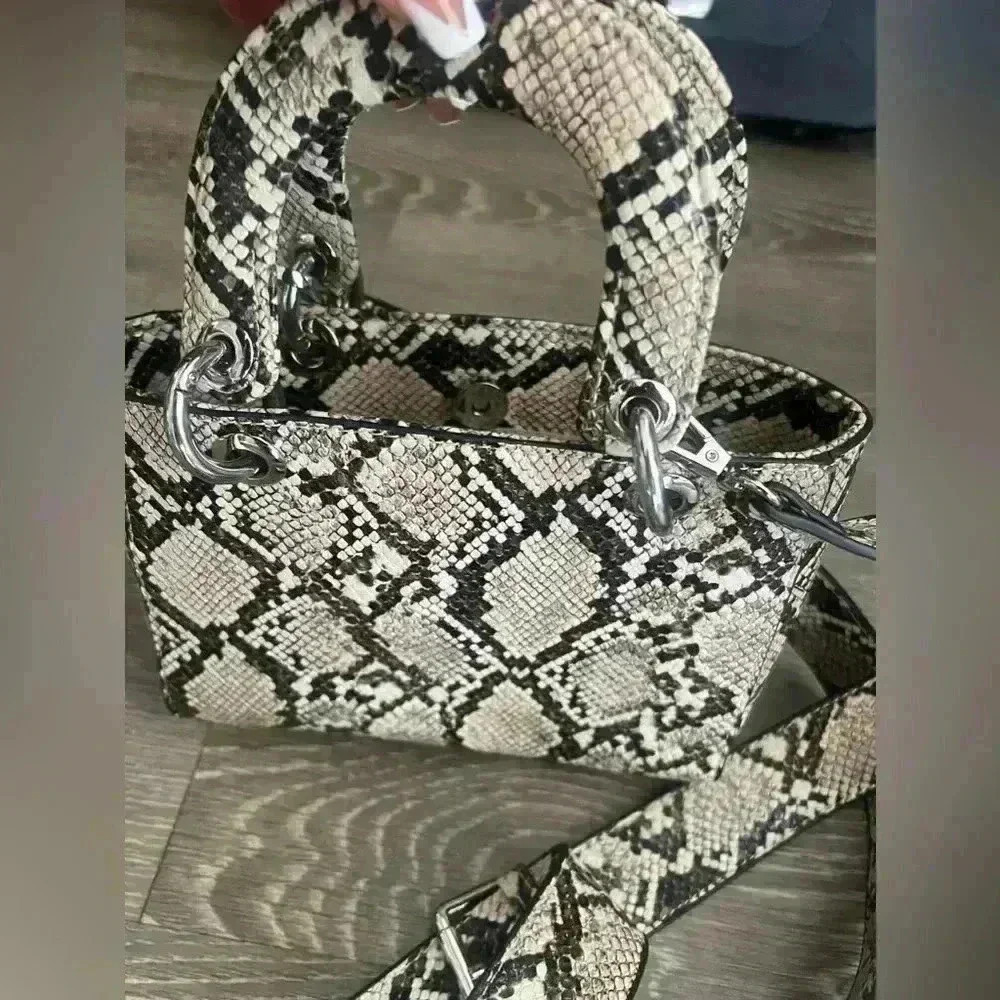 Animal print mini bag